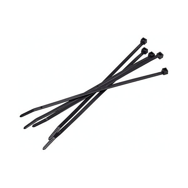 A single, extra-long 370mm black Avery Dennison cable tie.