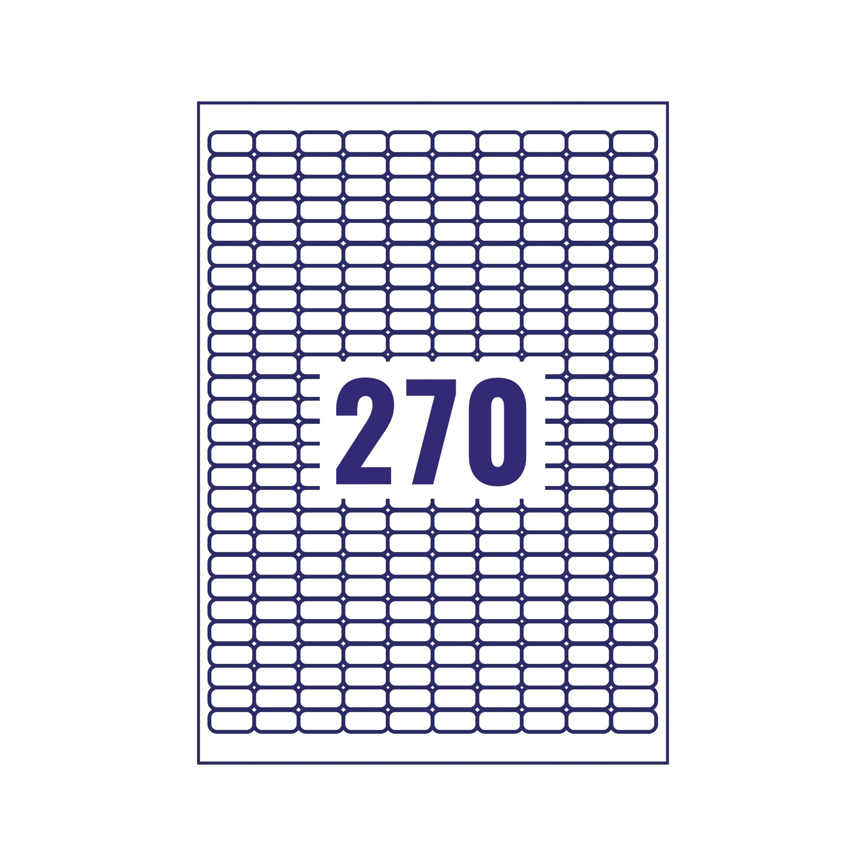 Demonstrating the clean removal of an Avery L4730REV mini label.