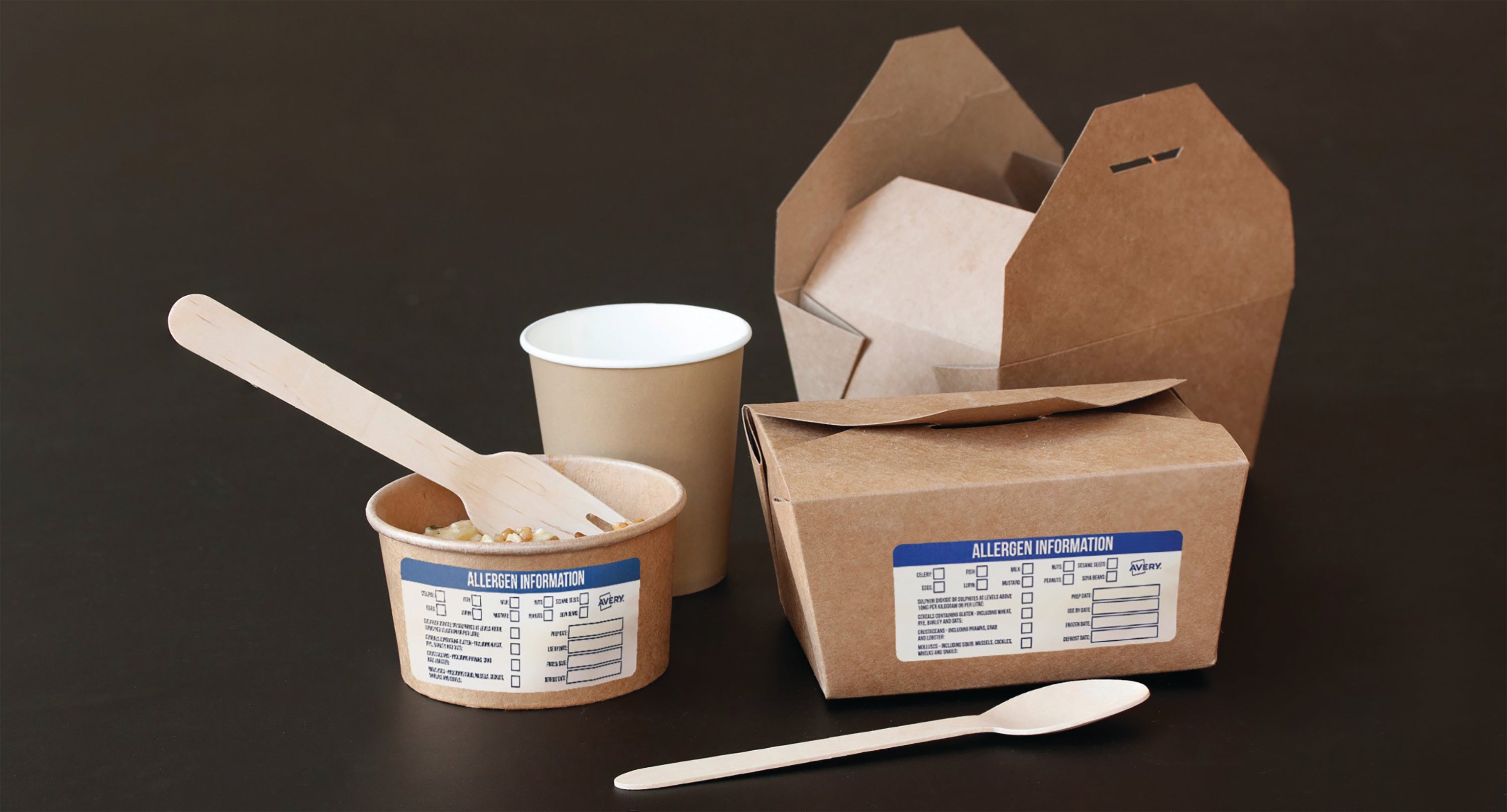 The dispenser box makes using Avery food labels quick and easy.