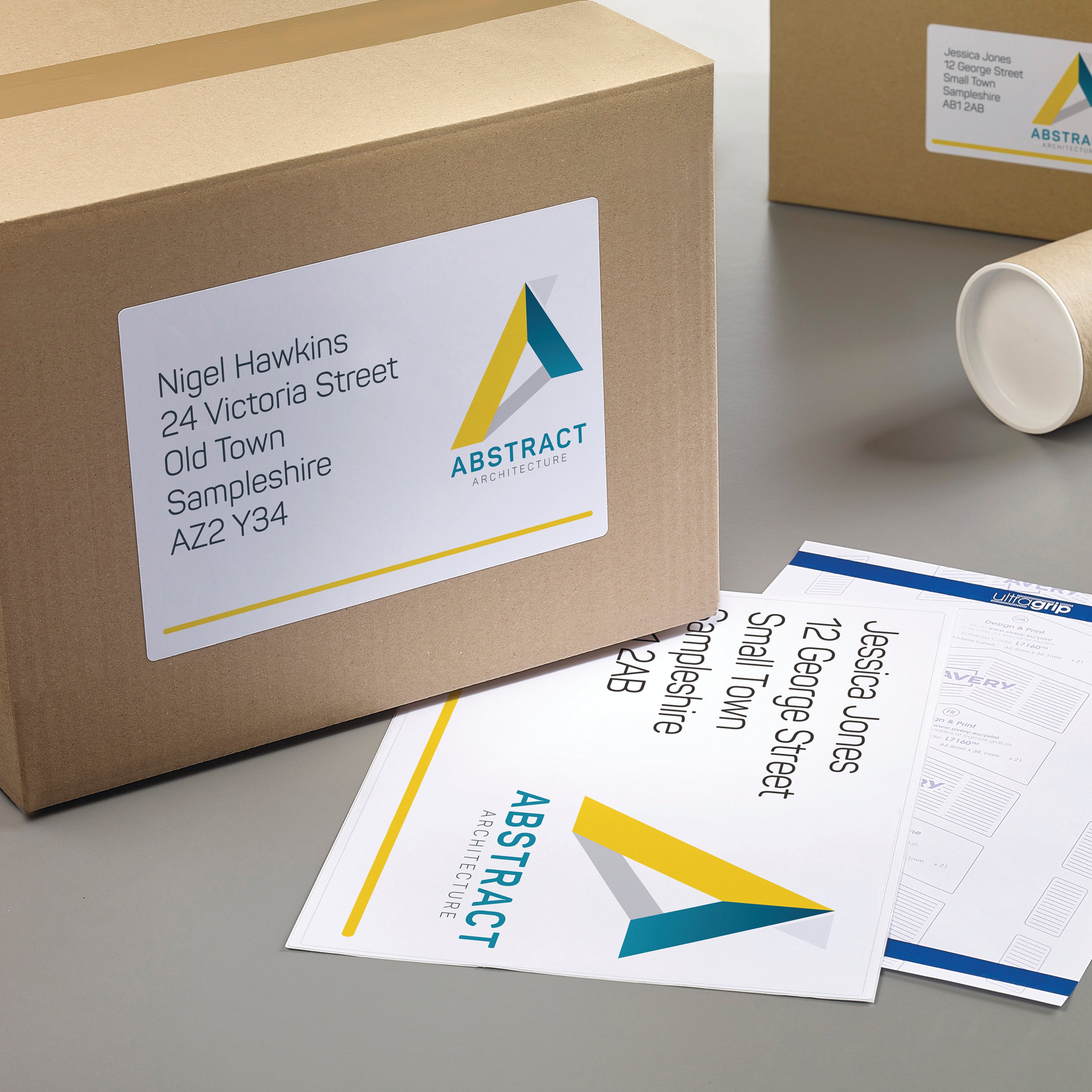 Creating a large, durable sign with an Avery L7167 full-sheet label.