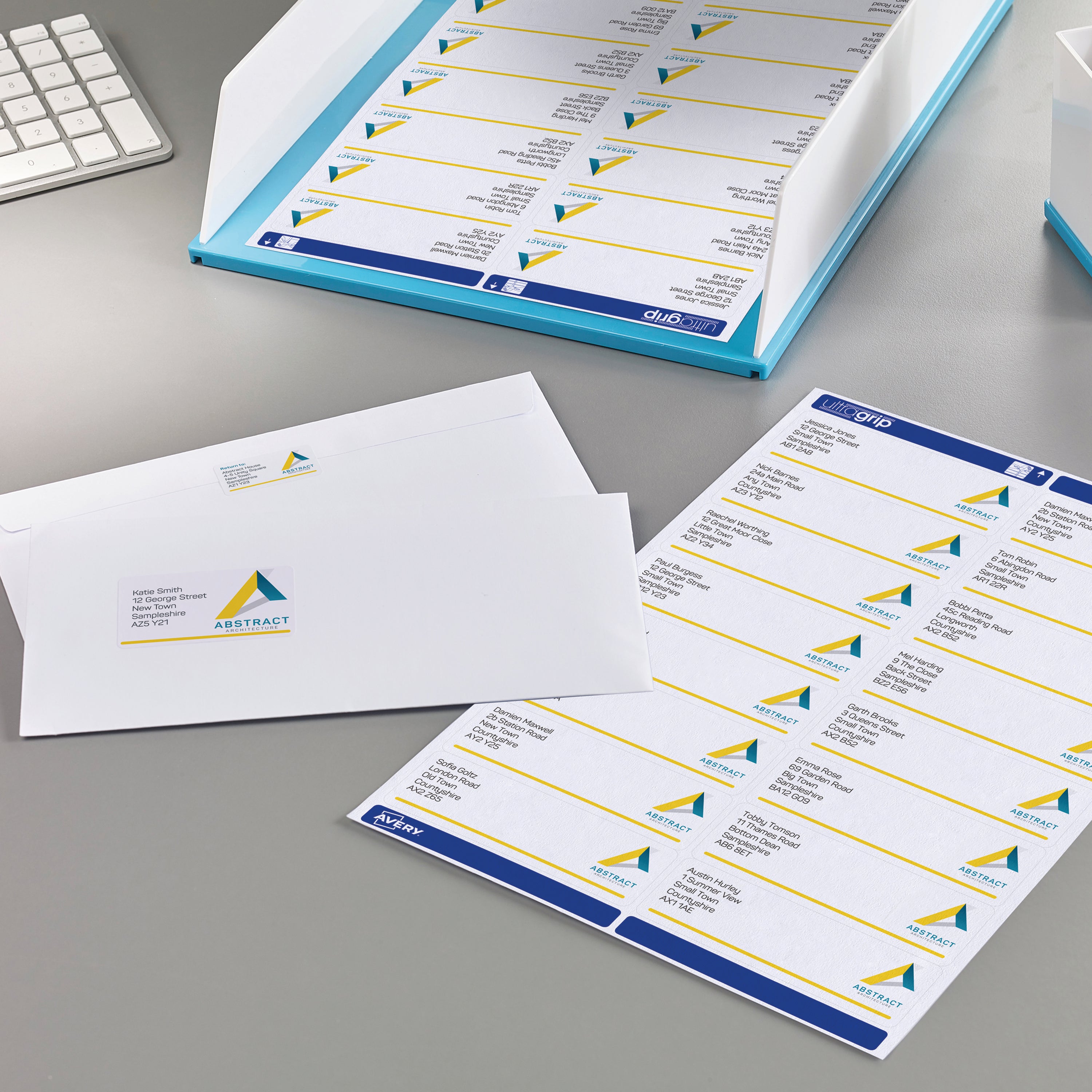Avery L7162 labels used to create professional-looking shipping labels.