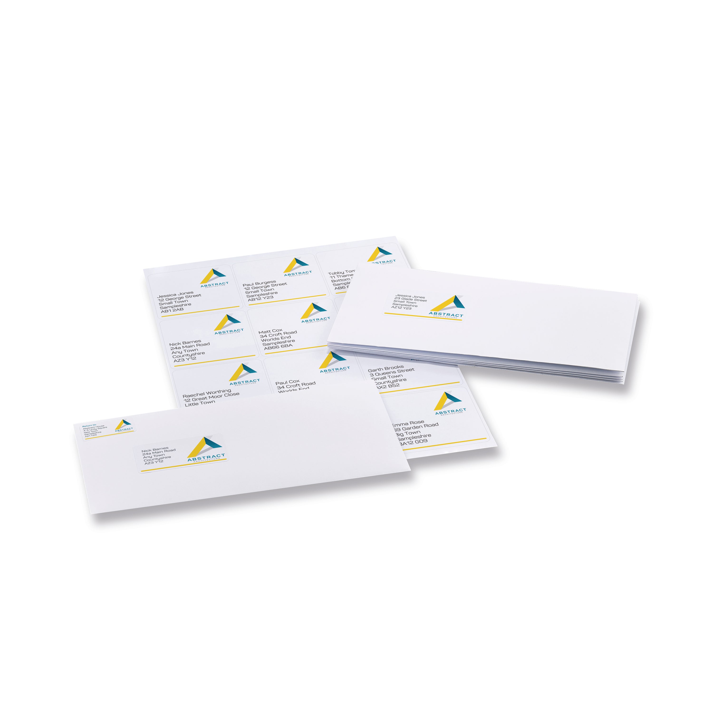 Avery L7164 labels used for organizing storage boxes and containers.