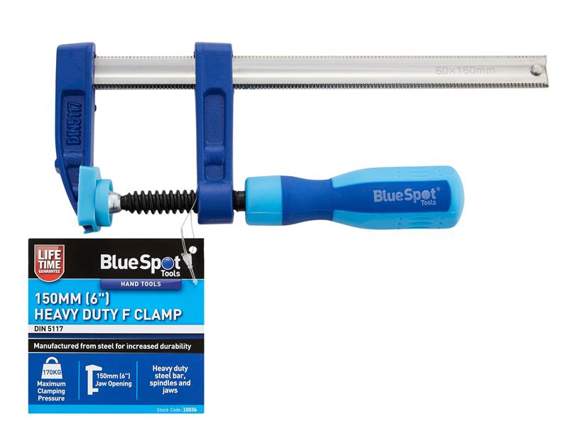BlueSpot Tools Heavy-Duty F-Clamp