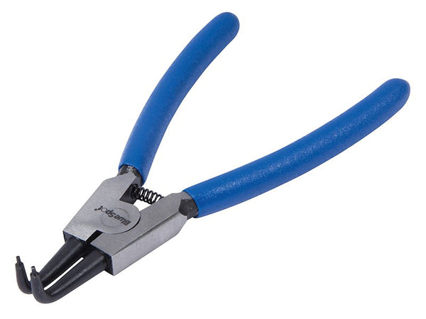 BlueSpot Tools Circlip Pliers External Bent 90 Tip 150mm (6in)