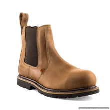 B1151 Buckbootz Hard as Nails SB P HRO SRC Light Brown Buckflex Safety Dealer Boot