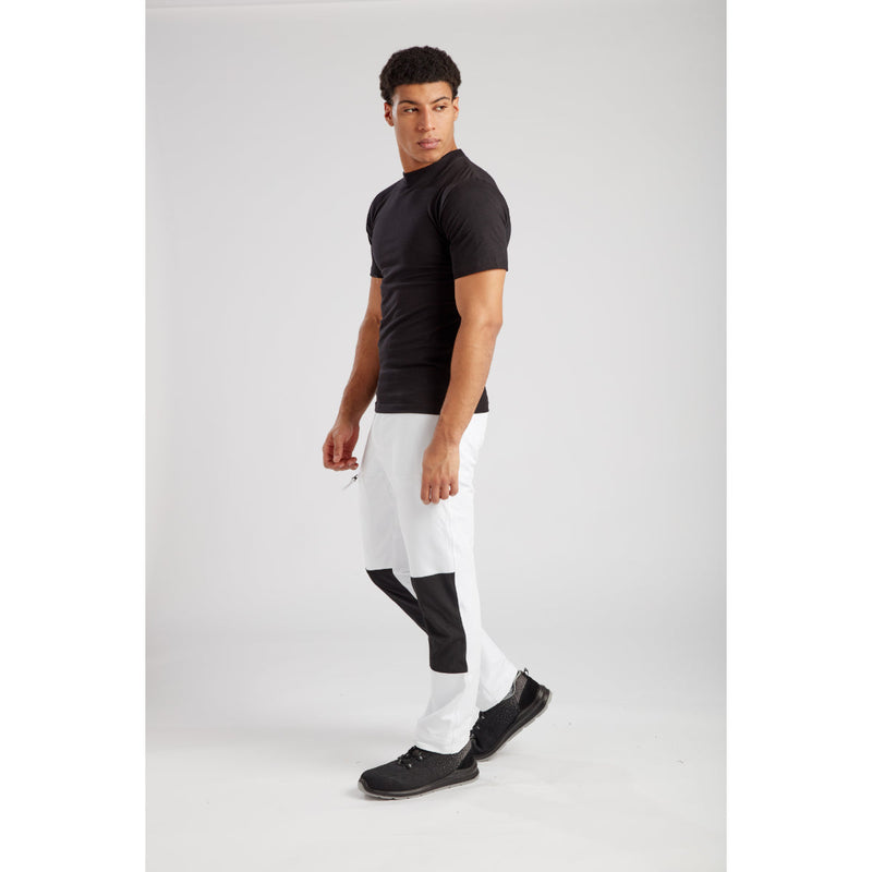model wearing the Portwest WX2 Eco Stretch Trousers.