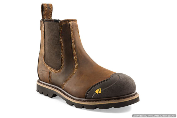 B1990 Buckbootz hard as Nails SB P HRO SRC Dark Brown Goodyear Welted Safety Dealer Boot