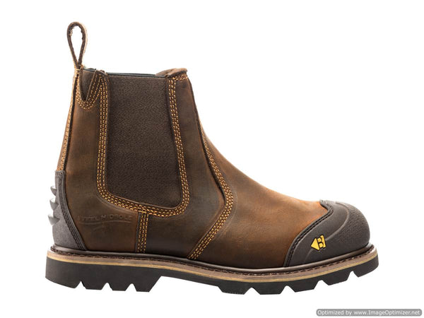 B1990 Buckbootz hard as Nails SB P HRO SRC Dark Brown Goodyear Welted Safety Dealer Boot