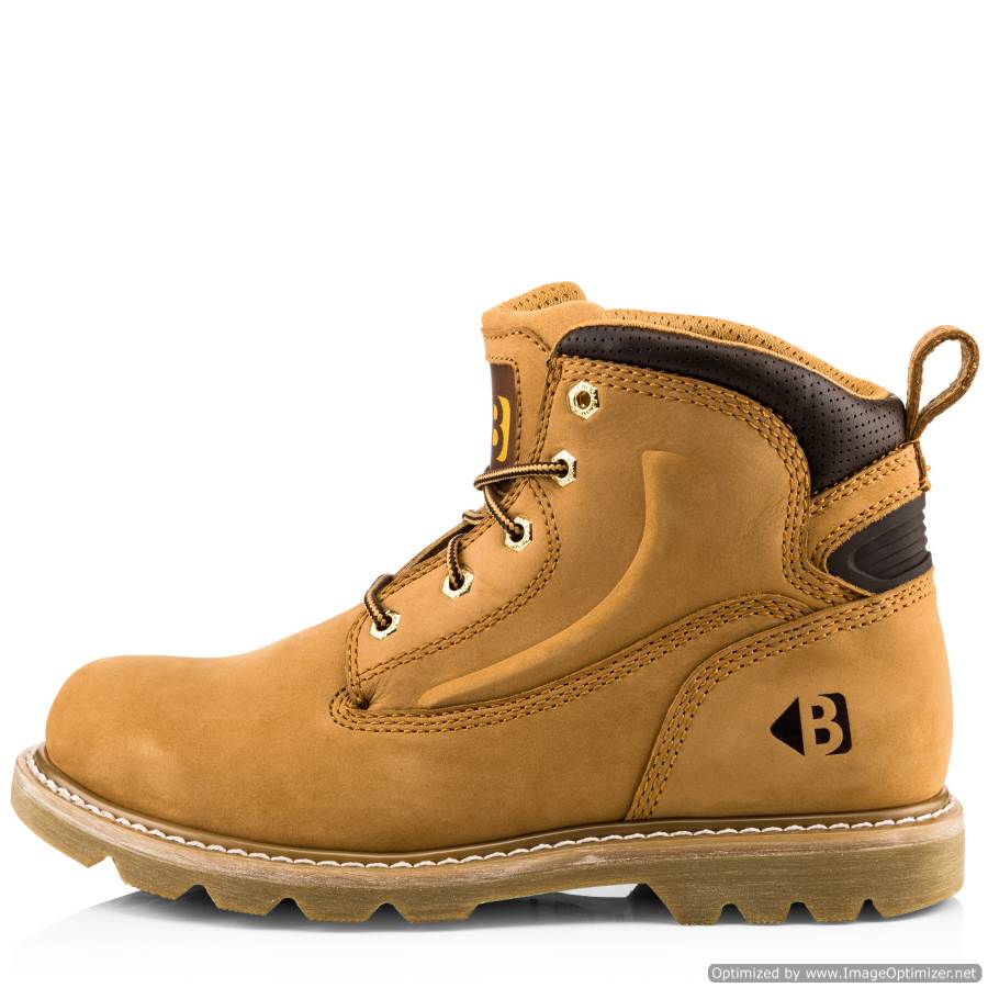 B2800 Buckbootz Honey Goodyear Welted Non-Safety Lace Boot
