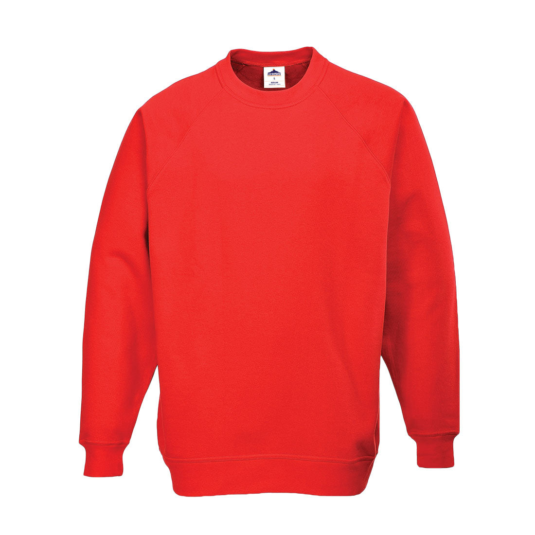 Portwest bright red fleece pullover flat lay