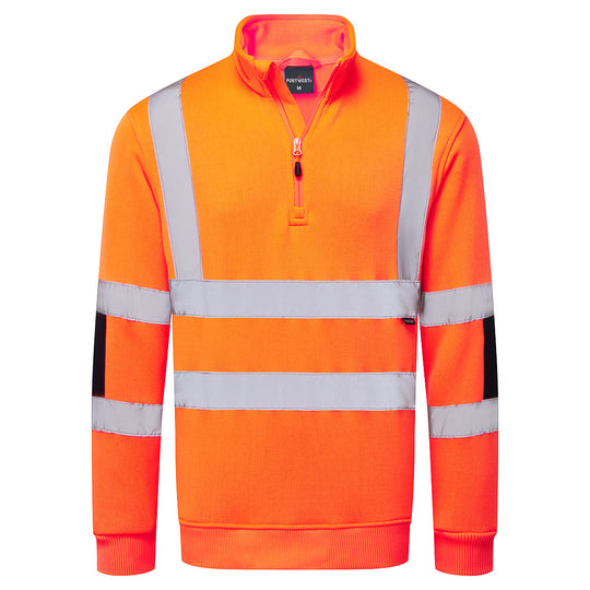 Portwest Hi-Vis Knit  1/2Zip Sweatshirt