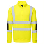 Portwest Hi-Vis Knit  1/2Zip Sweatshirt