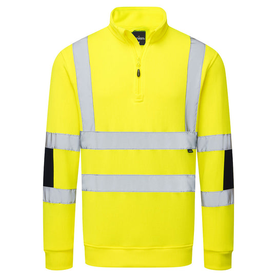 Portwest Hi-Vis Knit  1/2Zip Sweatshirt