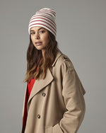 Beechfield Deep Cuffed Striped Beanie - thumbnail 1
