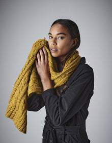 Beechfield Cable Knit Melange Scarf