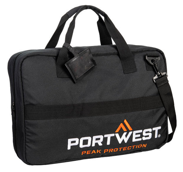 Black Portwest B930 retail display bag for safety gloves.