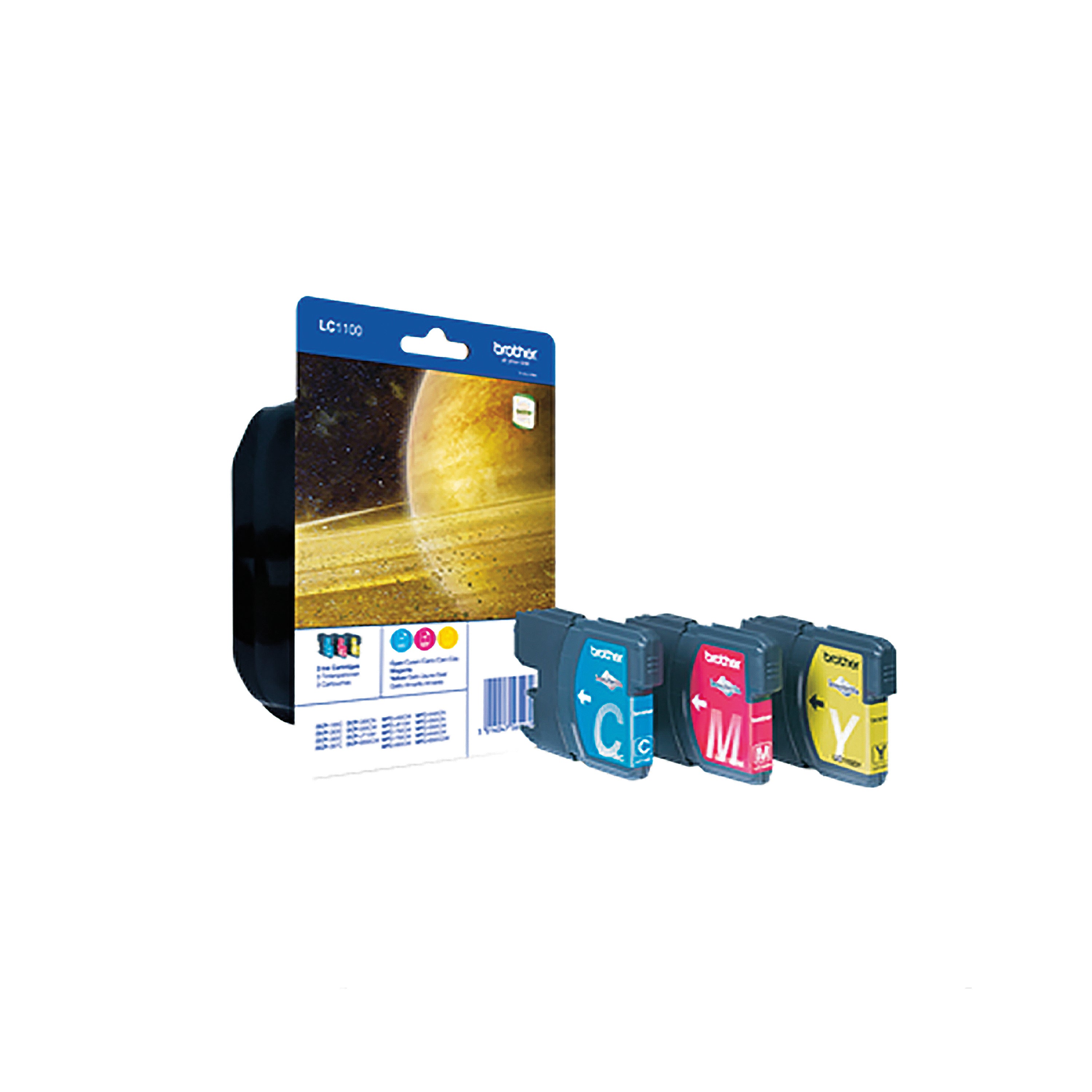 Brother LC1100 Inkjet Cartridge Multipack CMY LC1100RBWBP