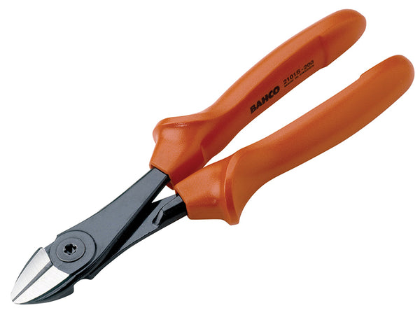 A larger pair of 200mm Bahco VDE insulated side cutting pliers for heavier gauge wires.