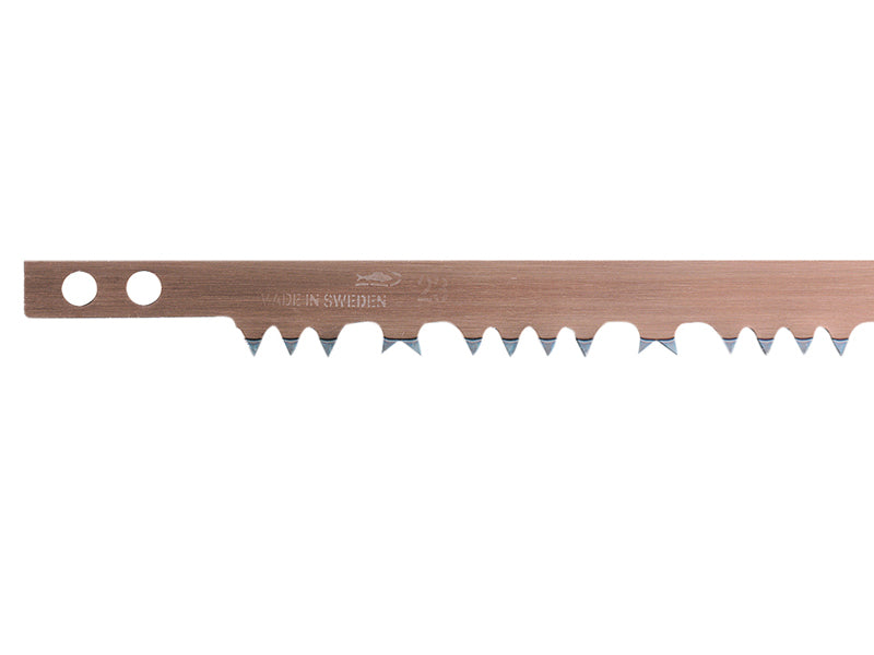 Bahco 530mm raker tooth hard point bowsaw blade for cutting green and wet wood.