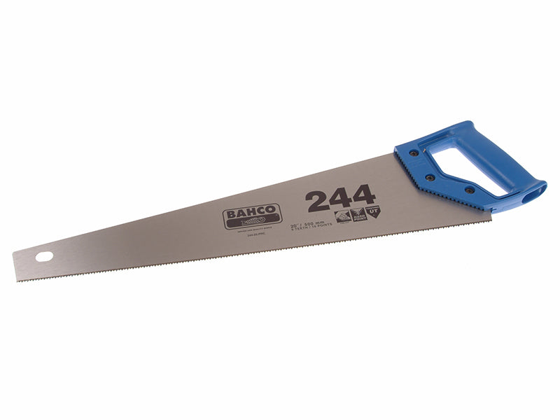 The Bahco 500mm hardpoint handsaw with a finer tooth setting for smoother cuts.