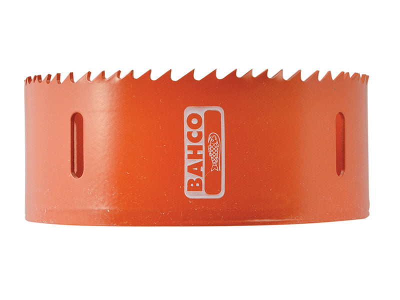 A large 102mm Bahco bi-metal holesaw from the value pack range.
