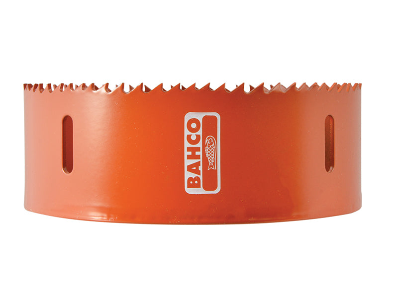 The 127mm Bahco VP bi-metal holesaw, highlighting its robust construction.
