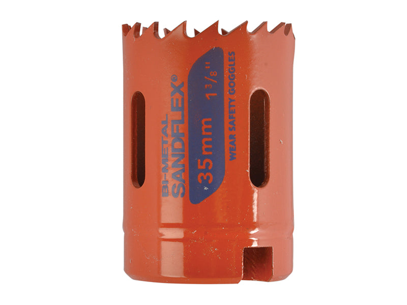 Teeth of the 35mm Bahco VP series bi-metal holesaw.