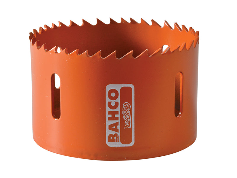A clean profile shot of the 70mm Bahco VP bi-metal holesaw.