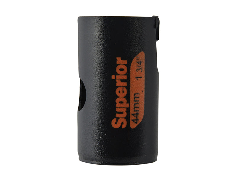 Bahco Superior Multi-Construction Holesaw, 44mm, in its branded cardboard packaging.