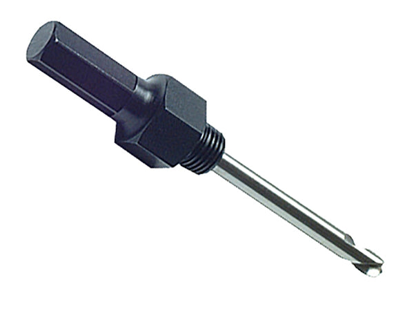 A Bahco holesaw arbor with a 7/16-inch shank for holesaws from 14mm to 30mm.