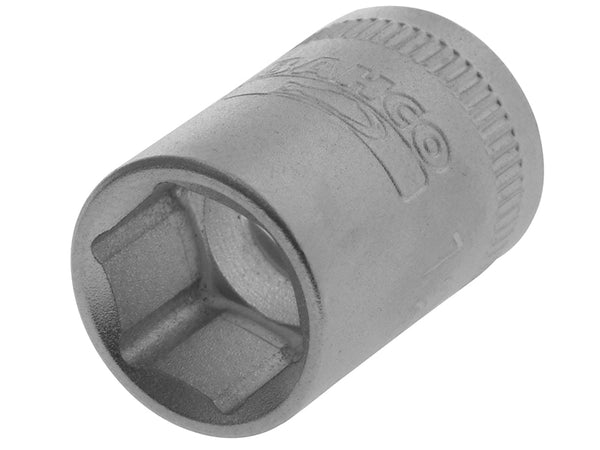 Bahco 12mm hexagon socket with a 3/8-inch drive and polished chrome finish.