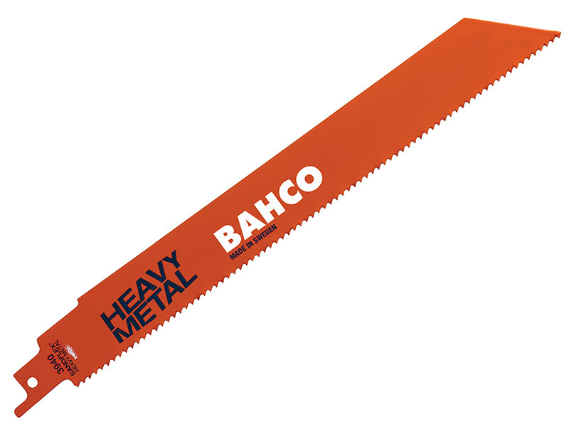 A 5-pack of Bahco 150mm heavy metal reciprocating saw blades with 18 TPI.