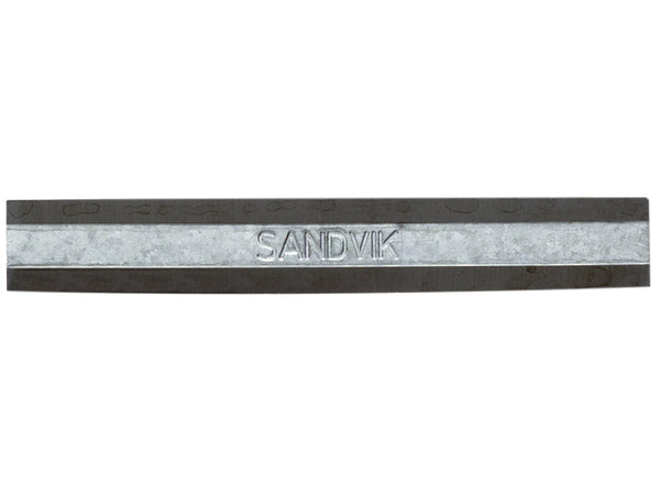 A triangular Bahco replacement scraper blade for paint and wood scrapers.