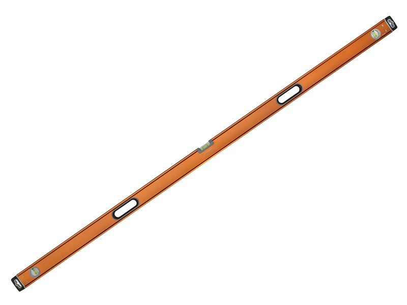 A long 180cm Bahco box spirit level for checking accuracy over large surfaces.