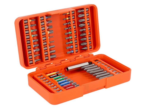 A 54-piece Bahco standard bit set in a compact case, including various screwdriver bits.