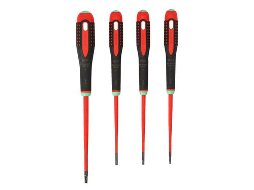 Bahco BE-9880SL ERGO Slim VDE Insulated Screwdriver Set, 4 Piece
