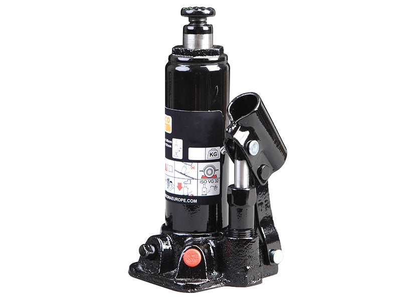 The 6-tonne model of the Bahco hydraulic bottle jack, showing its lifting piston.