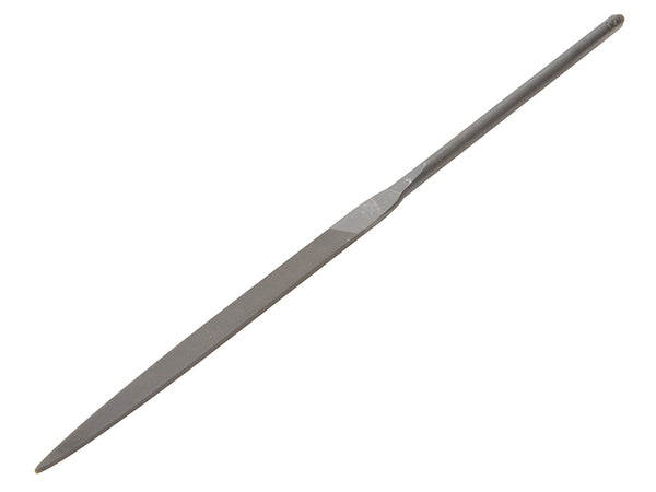 Bahco 160mm flat needle file with a smooth cut (Cut 2) for precision finishing work.
