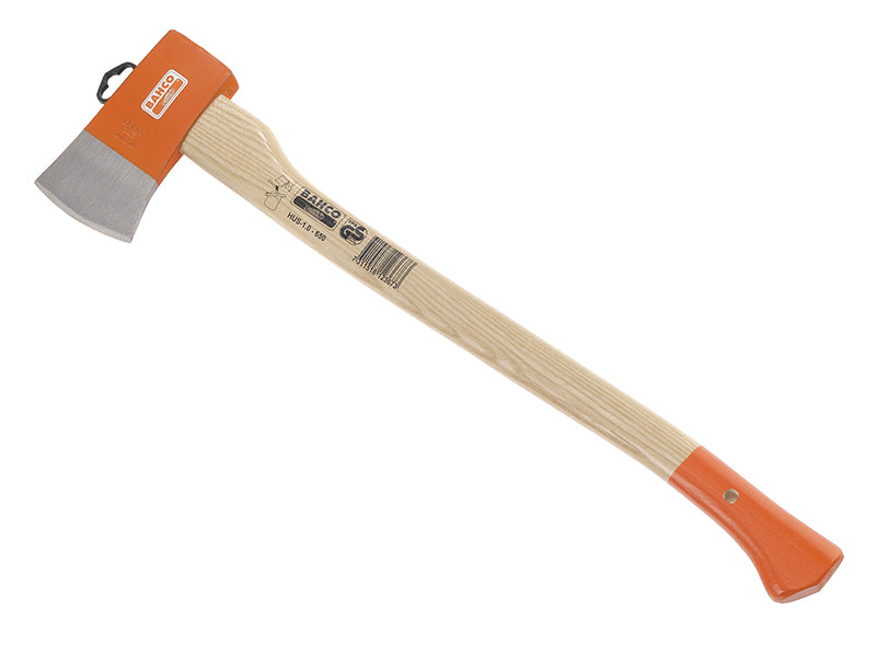 The largest Bahco HUS-1.0-650 axe with a substantial head and long, durable ash handle.