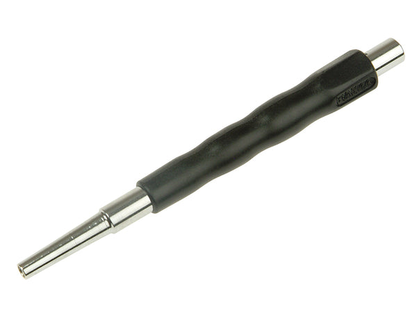 Bahco 3.2mm (1/8in) Nail Punch with a knurled black and orange grip for precision.