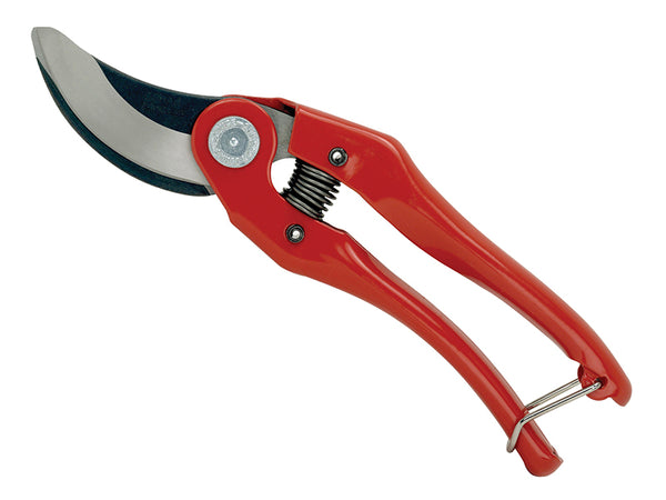 Bahco P121-20 bypass secateurs with a 20mm capacity and traditional pressed steel handles.