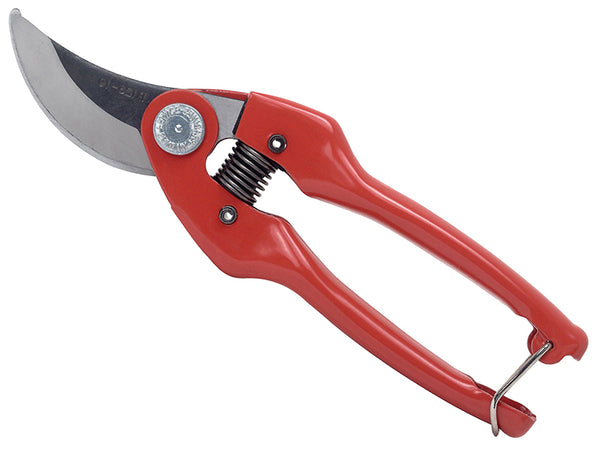 Bahco P126-19-E bypass secateurs with a 15mm capacity and orange plastic-coated handles.
