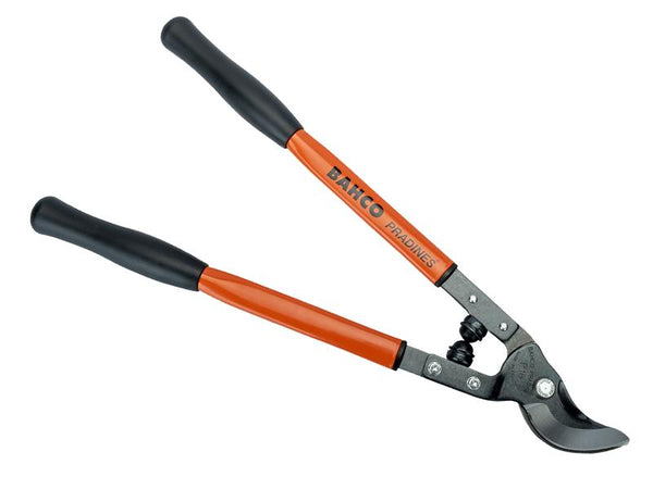 A close-up view of the cutting head on the Bahco P16-60-F traditional loppers.