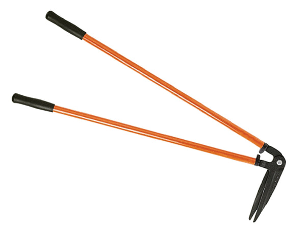 Bahco P75 edging shears with long black handles and horizontally oriented cutting blades.