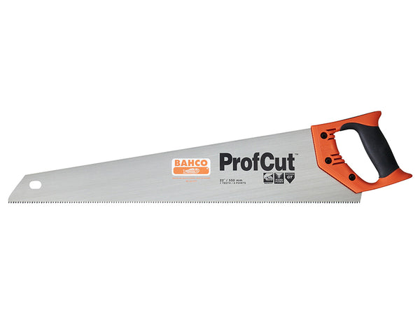 Bahco ProfCut Handsaw (PC19-GT7) with a 475mm blade and a coarse 7 TPI tooth design.