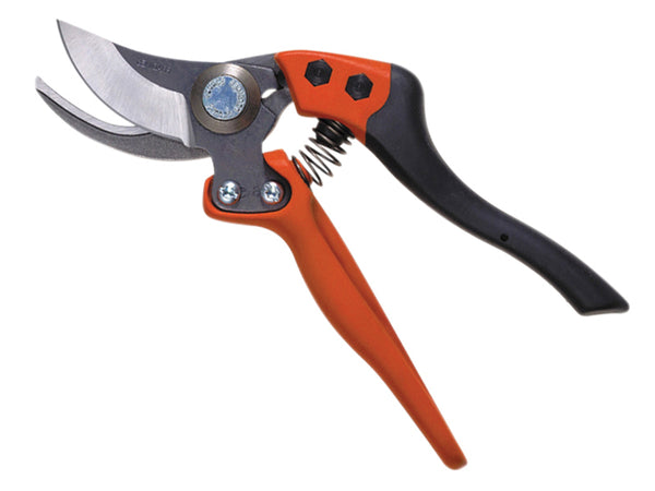 Bahco PX-M2 Ergo secateurs with a medium-sized fixed handle for comfortable pruning.