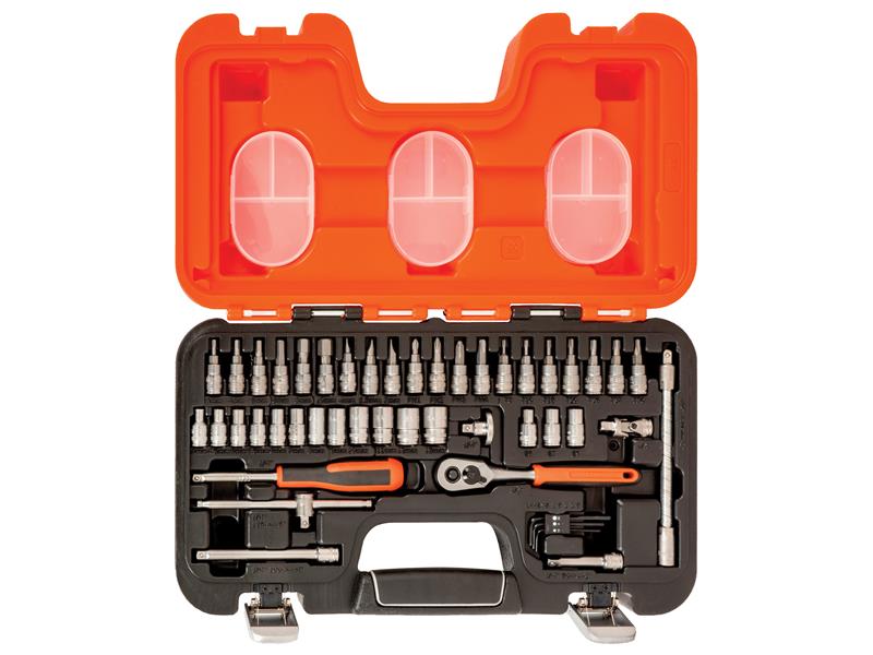 Bahco S460 1/4in Drive Socket Set, 46 Piece