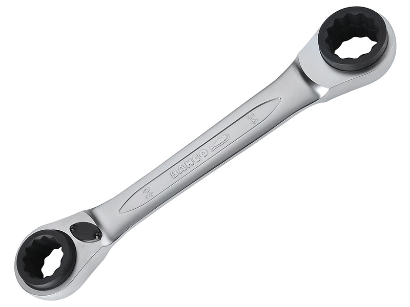 A very large Bahco S4RM Series Reversible Ratchet Spanner for sizes 30mm to 36mm.