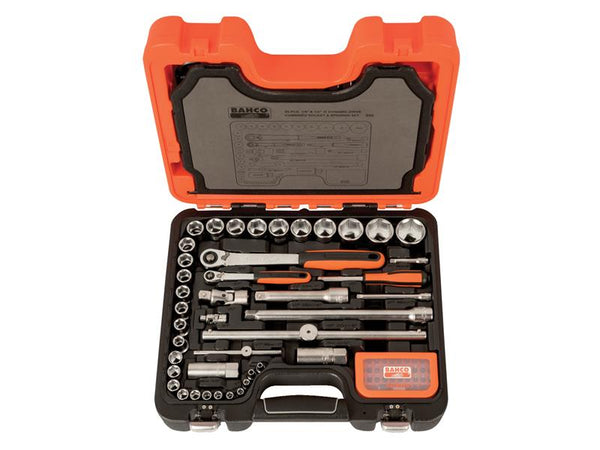 The Bahco S95 95-piece 1/4-inch and 1/2-inch drive socket and mechanics set.