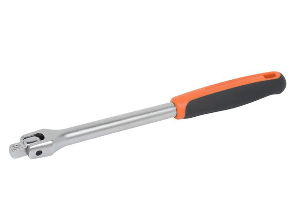 A longer Bahco 15-inch swivel head breaker bar with a knurled handle for extra grip.
